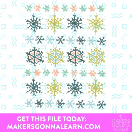 snowflakes pattern  SVG Cut file