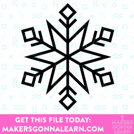  SVG Cut file Snowflake for Christmas