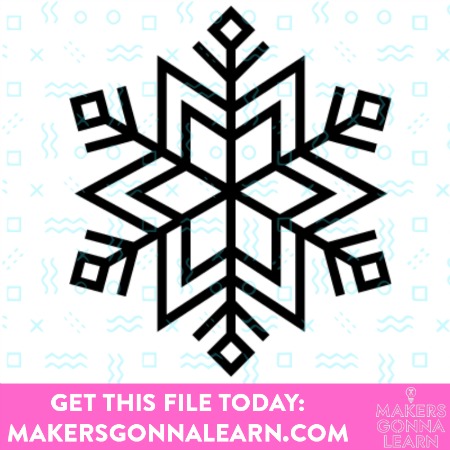  Snowflake  SVG Cut file for the holidays