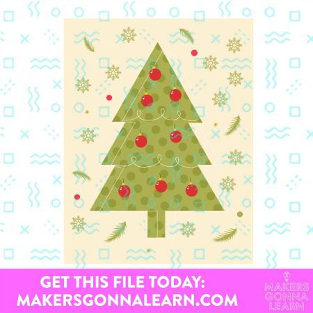 CHRISTMAS TREE CARD SVG BUNDLE