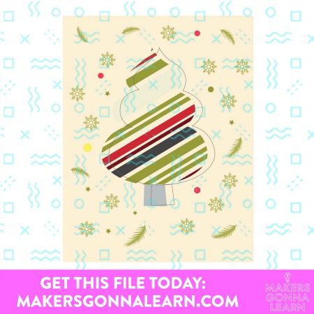 CHRISTMAS TREE CARD SVG BUNDLE
