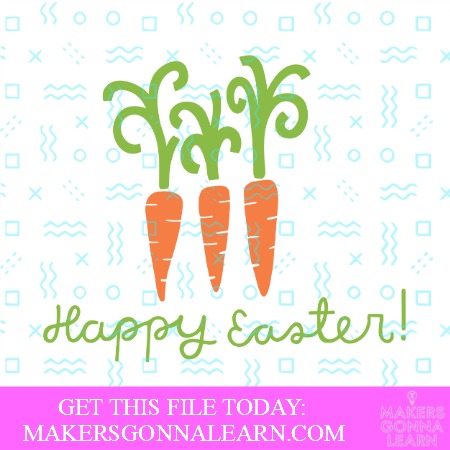 Happy Easter with Carrots