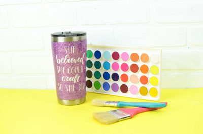 Glitter Tumbler Tutorial - Epoxy + Loctite Method - Full Process Start to  Finish! 