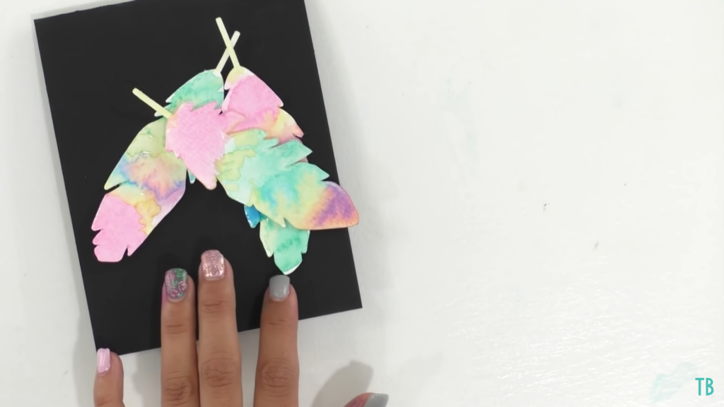 Easy Watercolor Card With Cricut