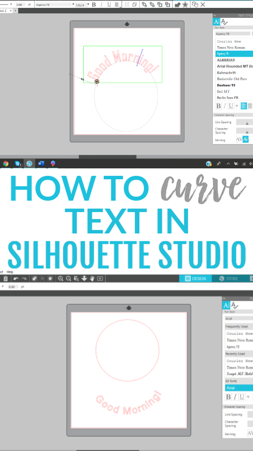 How To Curve Text In Silhouette Studio Makers Gonna Learn