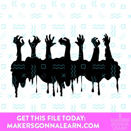 EMERGING ZOMBIE HANDS CUT FILE