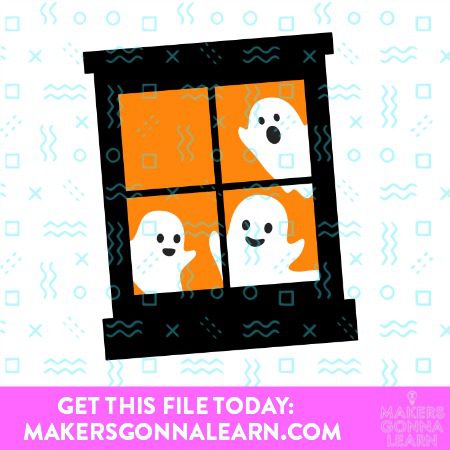 GHOST WINDOWS SVG CUT FILE