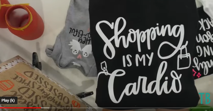 Shopping Is My Cardio Shirt Made With Cut File From Makers Gonna Learn