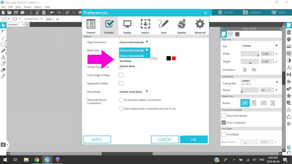 How to Change the Blade Depth Setting In Silhouette Studio for a Better Cut  - Silhouette School