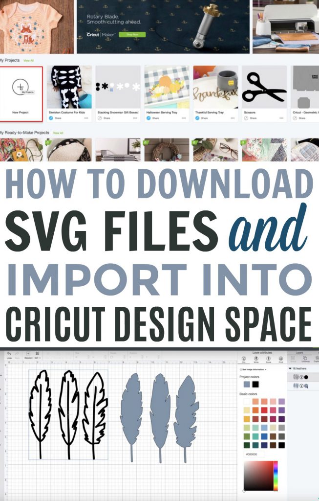 How to Download SVG Files and Import into Cricut Design Space