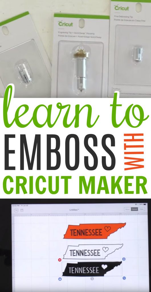 Learn to emboss with Cricut Maker and the debossing tool