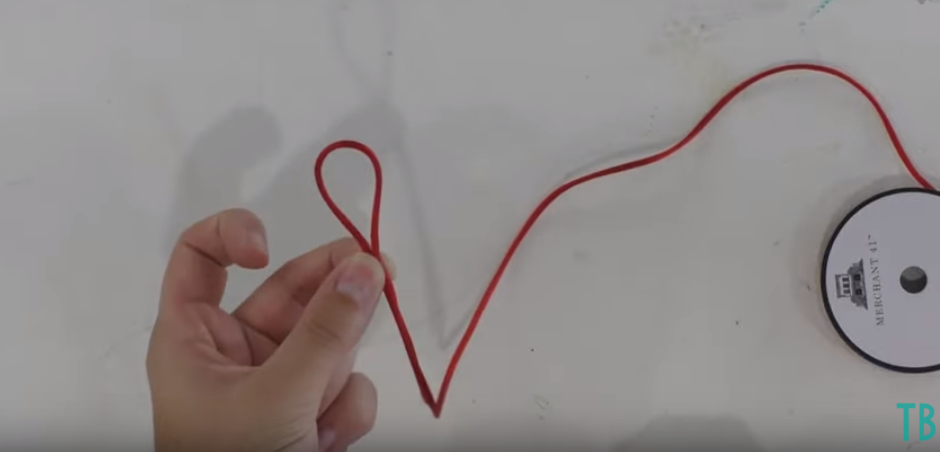 Begin Creating A Bow By Making A Loop