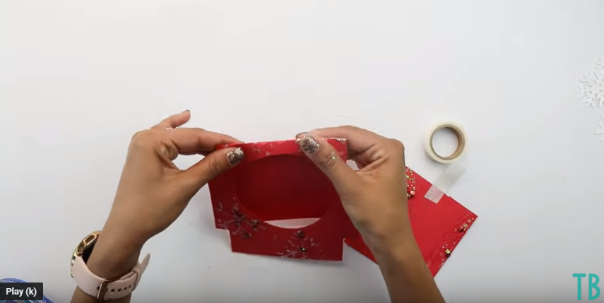 Fold The Card Holder Together At The Creases