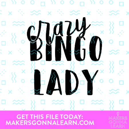 Crazy bingo lady