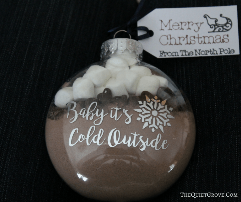 Diy Baby It’s Cold Outside Hot Cocoa Ornament