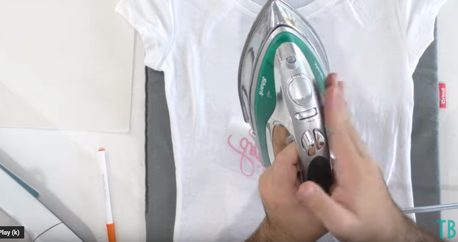 Using A Household Iron To Apply Iron On To A T Shirt