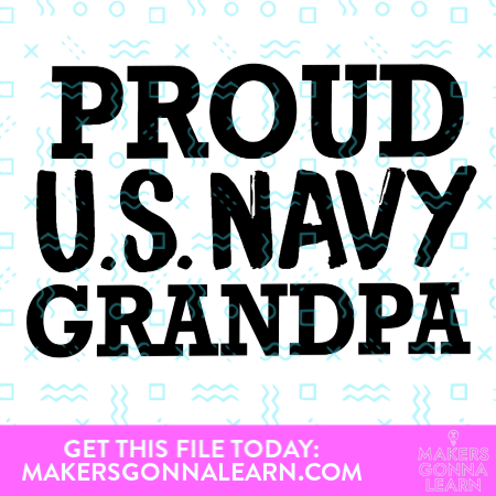 Proud Navy Grandpa