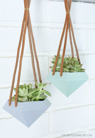 Diamond Hanging Planters