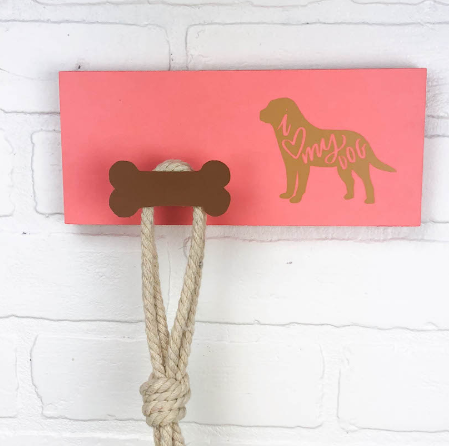 Pet Leash Rack Vinyl Decal