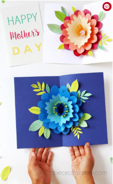 Mothers Day Card With Pop Up Flower