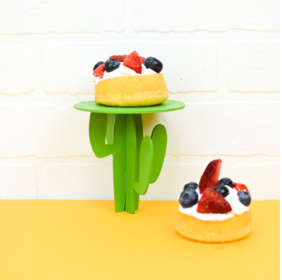 Chipboard Cactus Cake Stand