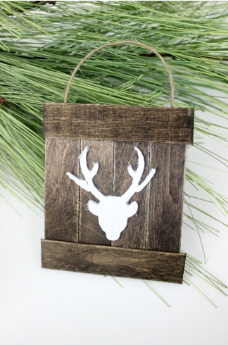 Deer Pallet Ornament