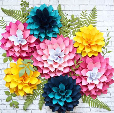 How to Make Cricut Paper Flowers  Cricut Paper Crafts : My Crazy Good Life