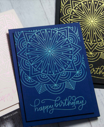 Foil Quill Birthday Card