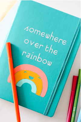 Somewhere Over The Rainbow Notebook