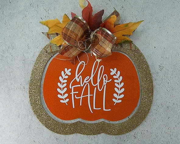 HELLO FALL DECOR WITH CRICUT FELT FLOWERS