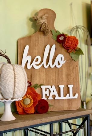 DIY Hello Autumn Wreath Made with a Cricut Maker ⋆ The Quiet Grove