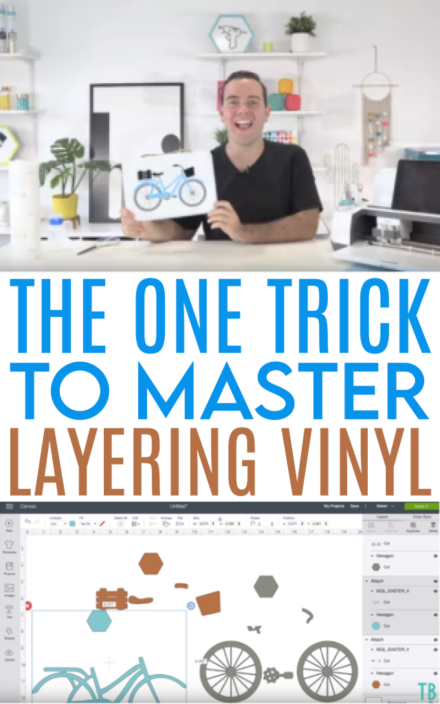 Trick for Aligning Multiple Layers of Vinyl // Cricut Tip & Trick