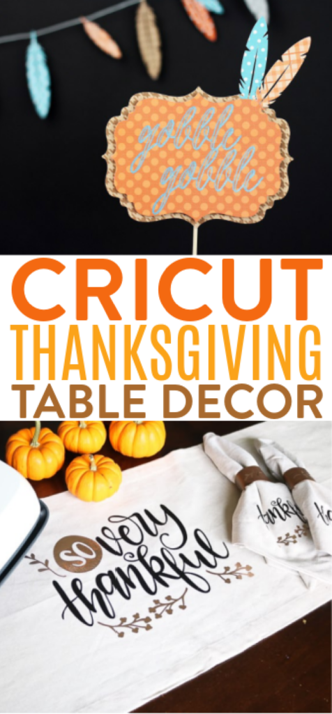 Beginner Cricut Project - Thanksgiving Table Runner