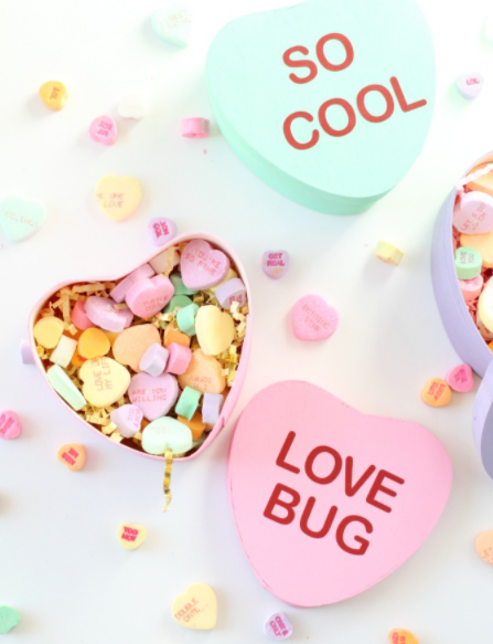 DIY Conversation Heart Magnets - Lia Griffith