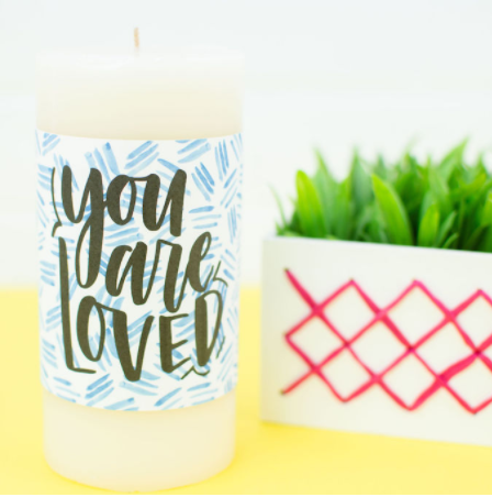 How to Make a Customized Candle Gift with a Cricut - Lydi Out Loud