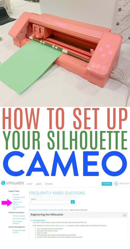 Setting up your Silhouette CAMEO® 