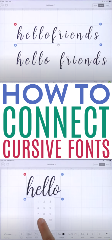 How To Connect Cursive Fonts 1