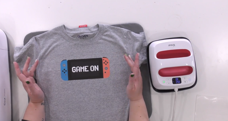 Tshirt With Switcher Game Cut File And Words Saying Game On On It