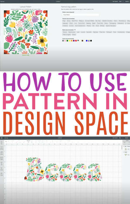 How To Use A Pattern In Design Space 1