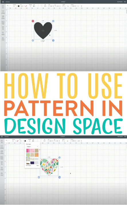 How To Use A Pattern In Design Space