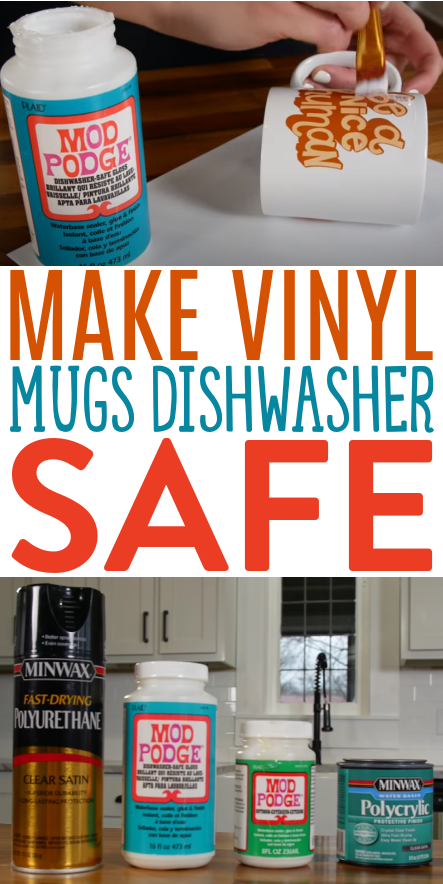 Make Vinyl Mugs Dishwasher Safe - Makers Gonna Learn