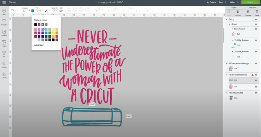 Never Underestimate The Power Of A Woman SVG Cut File 