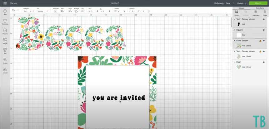 Creating An Invitation With A Pattern Design