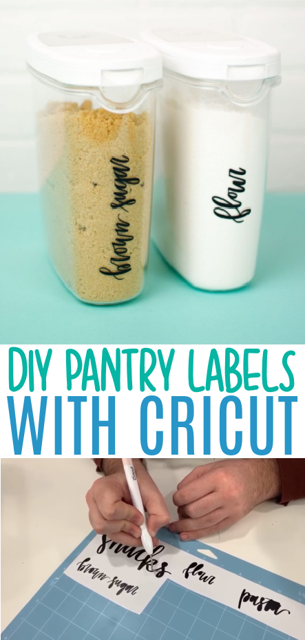 EASY DIY PANTRY LABELS WITH YOUR CRICUT