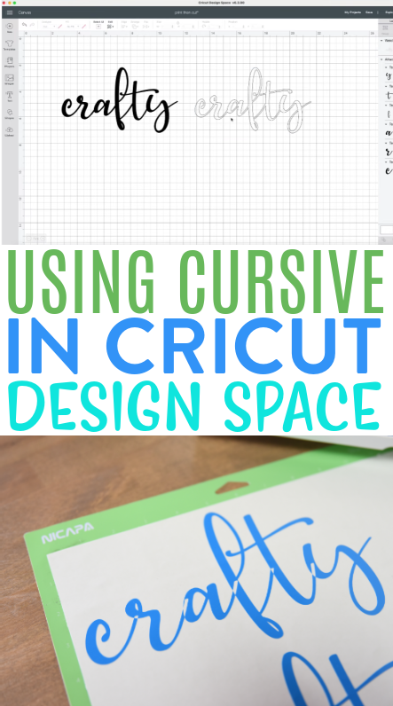 Using Cursive In Cricut Design Space Makers Gonna Learn