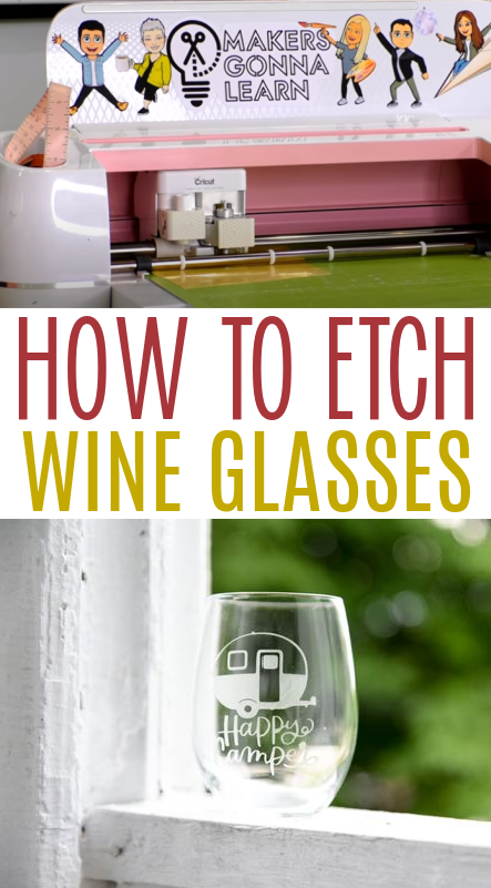 Etch Wine Glasses: Easy Glass Etching With Video - Running With