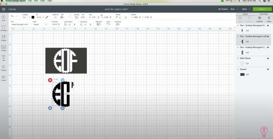 Sizing Monogram