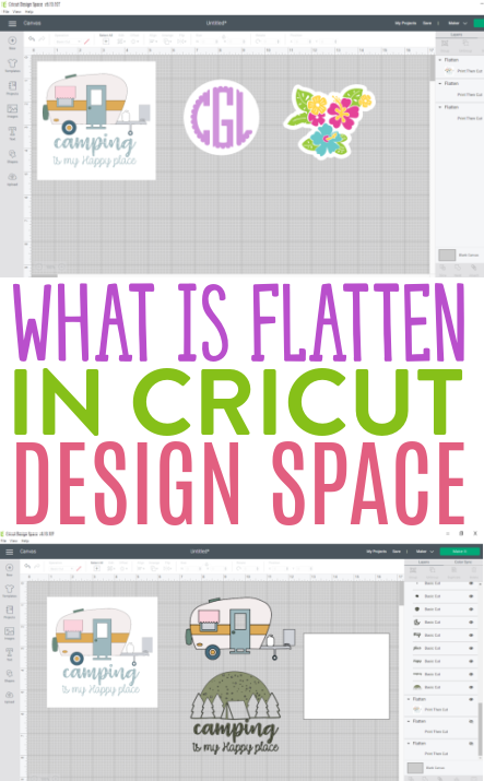 What is Flatten in Cricut Design Space - Makers Gonna Learn