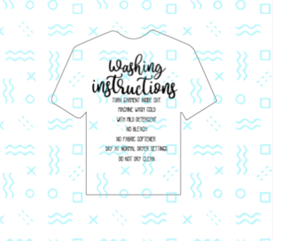 Shirt Washing Instructions