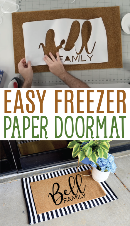 Make Personalized Door Mats with a Cricut! (Freezer Paper + Flex Seal  Method!) 